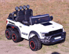 MEGA JEEP  WORKS SIX 4X4, 2 X 12V  MĘKKIE KOŁA, MIĘKKIE SIEDZENIE/JC003