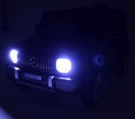 MERCEDES G63  NA AKUMULATOR  MIĘKKIE KOŁA EVA, MIĘKKIE SIEDZENIE, FULL OPCJA/S-306