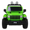 Jeep Wrangler Rubicon na akumulator dla dzieci Zielony + Pilot + Radio MP3 LED + Koła EVA