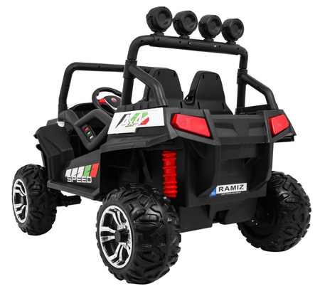 Grand Buggy Strong Lift dla dzieci Biały + Napęd 4x4 + Pilot + Bagażnik + Radio MP3 + LED