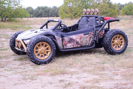 MEGA BUGGY BEAST  DLA 2 DZIECI, 400 WAT, 24V, MIĘKKIE  SIEDZENIE, MIĘKKIE KOŁA, WALIZKA NA AKUMULATOR,/JS3168