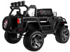 Auto terenowe typu jeep Monster 4x4 dla dzieci Czarny + Pilot + Regulacja siedzenia + Wolny Start + MP3 LED + Bagażnik + Plecak