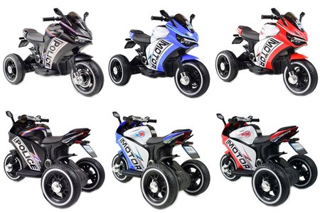 DUŻY MOTOR ŚCIGACZ  STRONG 2 EXCLUSIVE, ŚWIECĄCE KOŁA, 3 KOŁOWY/HT6188