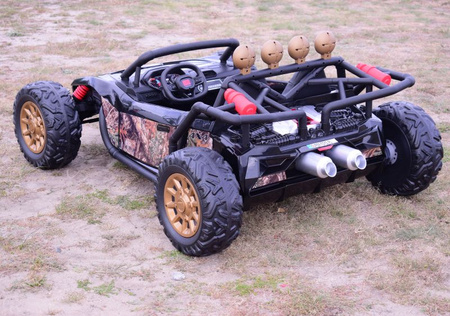 MEGA BUGGY BEAST  DLA 2 DZIECI, 400 WAT, 24V, MIĘKKIE  SIEDZENIE, MIĘKKIE KOŁA, WALIZKA NA AKUMULATOR,/JS3168