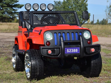 MEGA JEEP SUNSHINE, NAPĘD 4X4, 2X12V, WOLNY START/ MIĘKKIE KOŁA, BLUETOOTH, RADIO EXCLUSIVE/2388