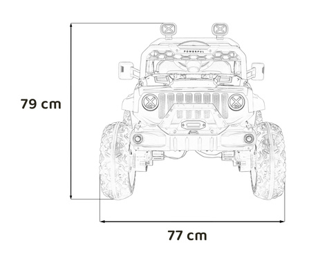 Pojazd OFF ROAD Speed Zielony