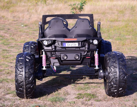 MEGA BUGGY  DLA 2 DZIECI, 4 SILNIKI ( 310 W), 24V, MIĘKKIE  SIEDZENIE, MIĘKKIE KOŁA, WALIZKA NA AKUMULATOR,/SX-2139