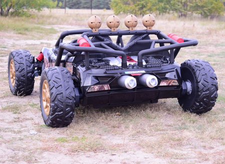 MEGA BUGGY BEAST  DLA 2 DZIECI, 400 WAT, 24V, MIĘKKIE  SIEDZENIE, MIĘKKIE KOŁA, WALIZKA NA AKUMULATOR,/JS3168