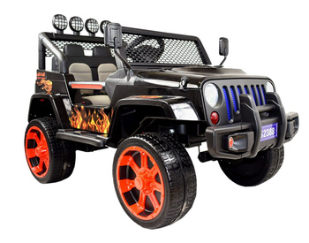 MEGA JEEP SUNSHINE, NAPĘD 4X4, 2X12V, WOLNY START/ MIĘKKIE KOŁA, BLUETOOTH, RADIO EXCLUSIVE/2388